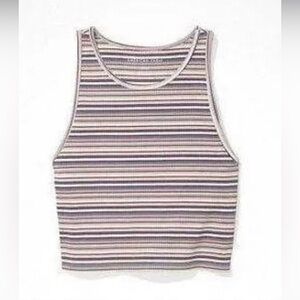 AE Cropped High Neck Tank Top